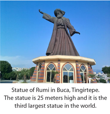 Staue of Rumi in Baca, Tingirtepe