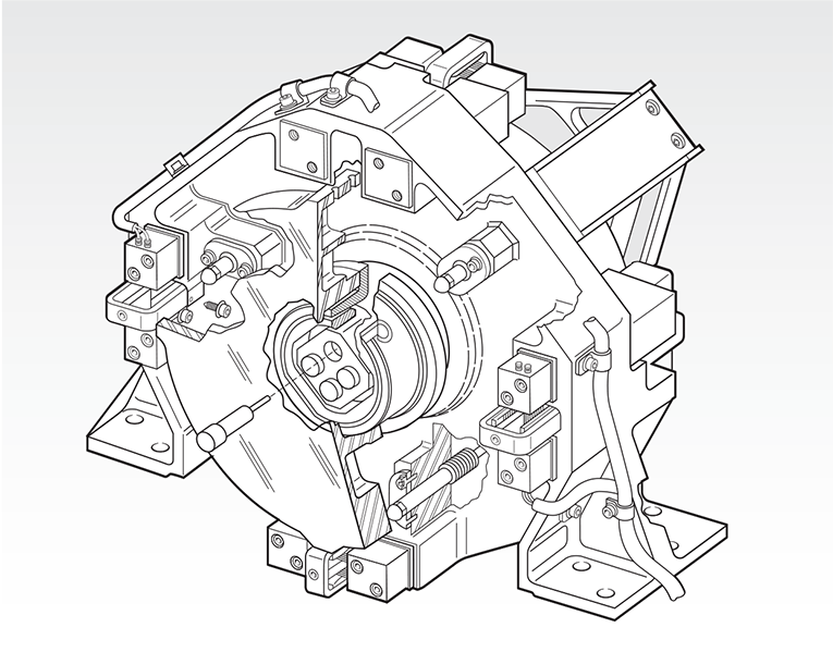 Cutaway: RME / Laser Guiding Fast Steering Mirror / Front