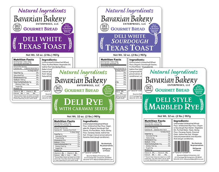 Packaging: Gourmet Bread Bag Labels