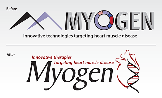 Before & After logo: “Myogen, Inc.”