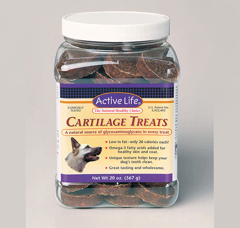 Packaging / Jug Label Art: “Active Life Pet / Cartilage Treats”